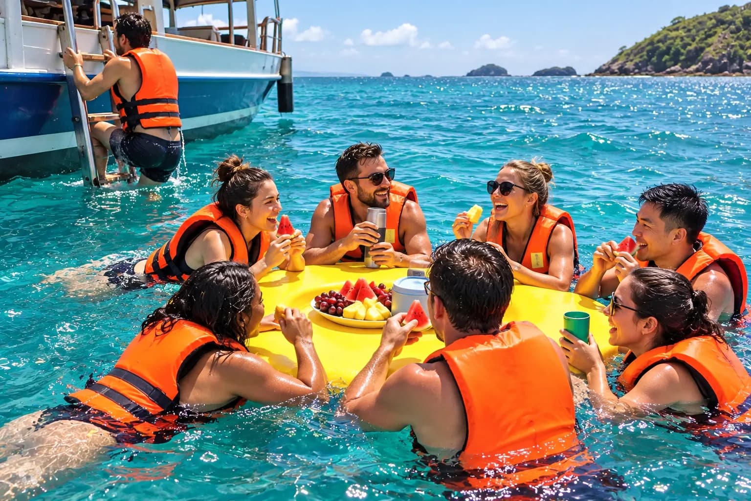Tour 3 đảo Nha Trang: Lặn ống thở và tiệc nổi